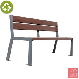 Banc Silaos en acer i plàstic reciclat